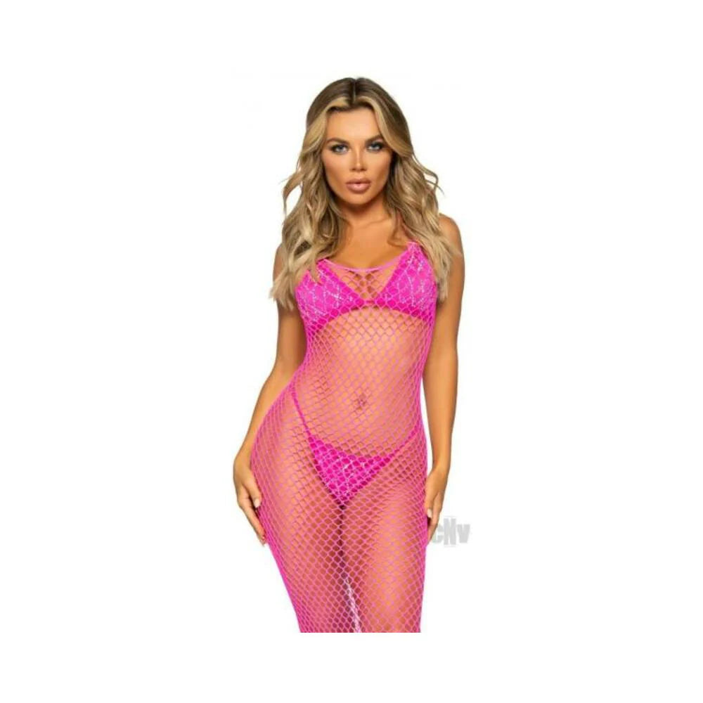 Woven Twist Backless Maxi Dress Os Pnk