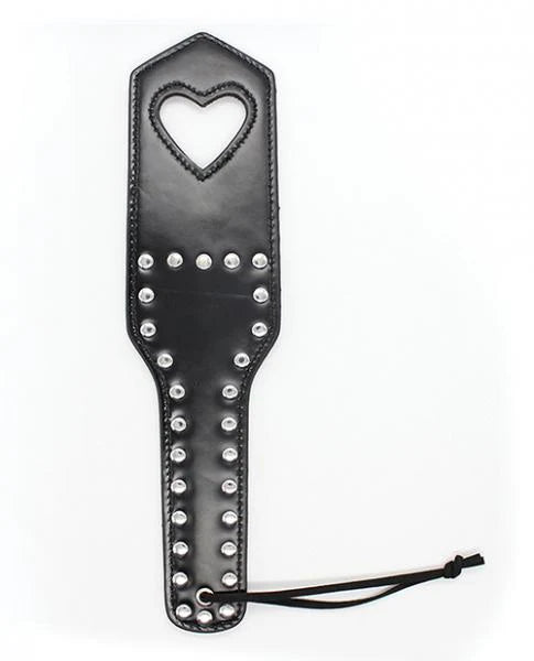 Plesur Cut-out Heart W/studs Paddle - Black
