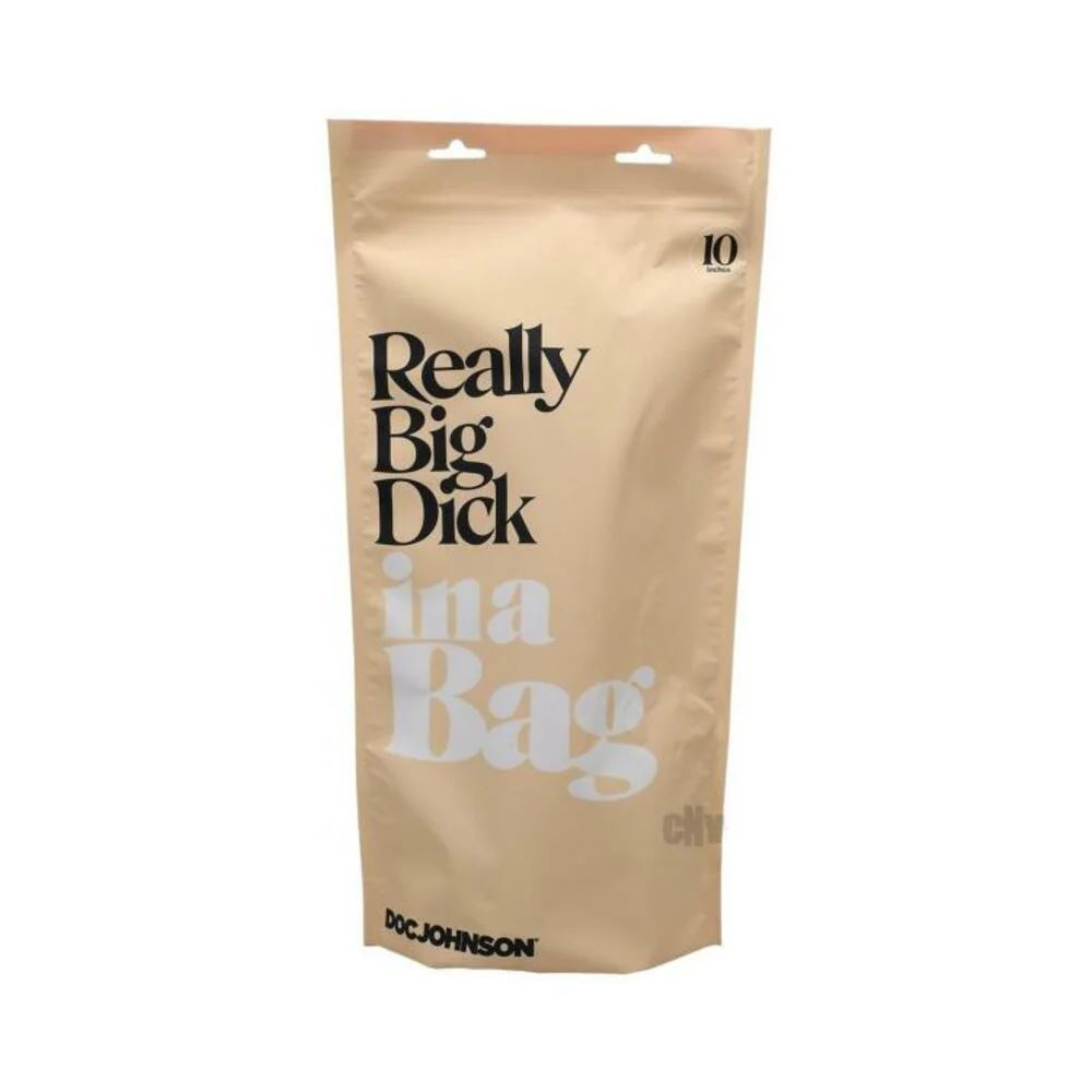 In A Bag Really Big Dick 10in Clear
