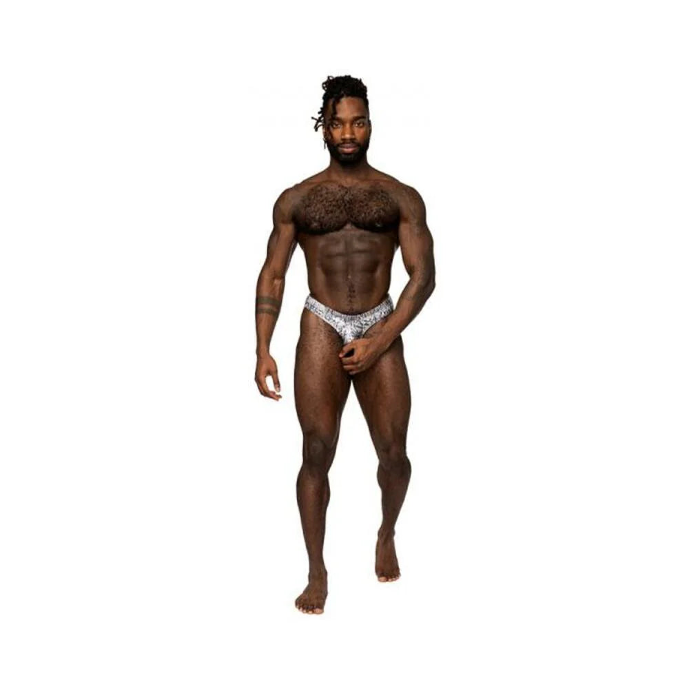 Male Power S'naked Power Sock Silver/black S/m