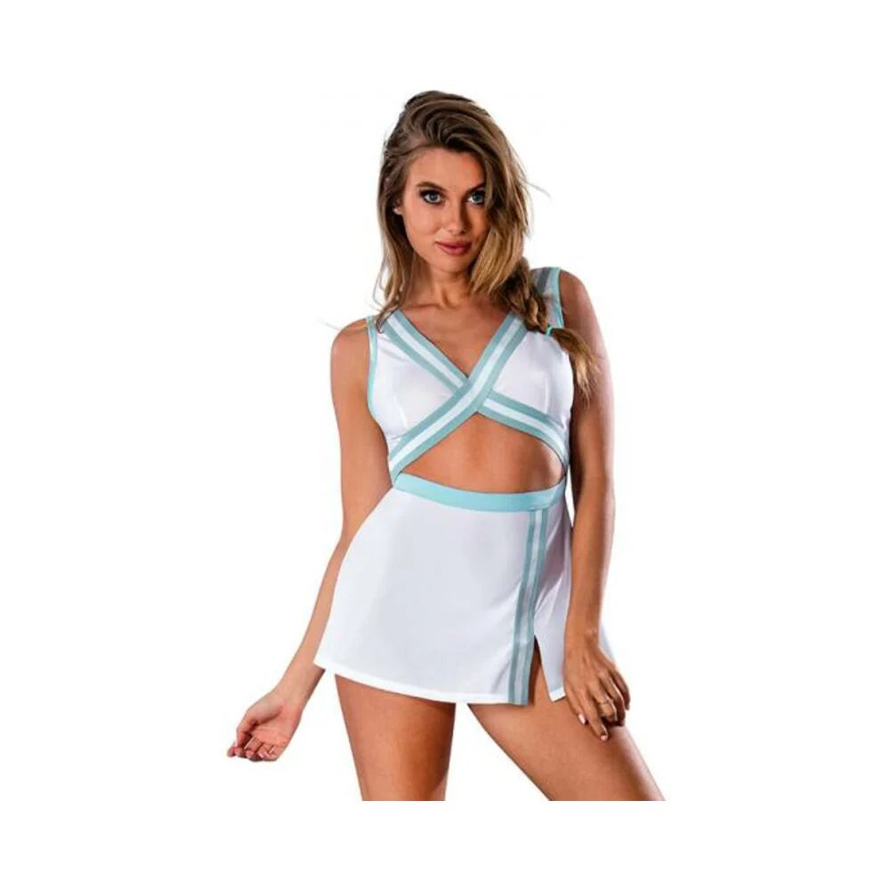 Magic Silk Dress Up School Spirit Costume White S/m