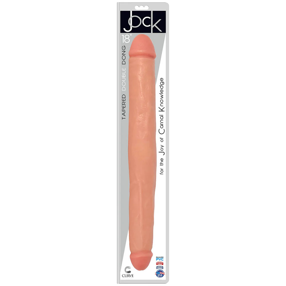 Jock Tapered 18 inches Double Dong - Vanilla