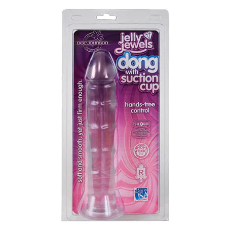 Juicy Jewels - Dong With Suction Cup - Clear