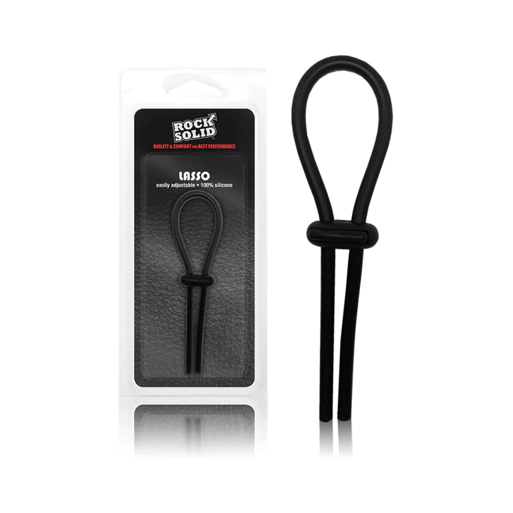 Rock Solid Lasso Cock Ring Black