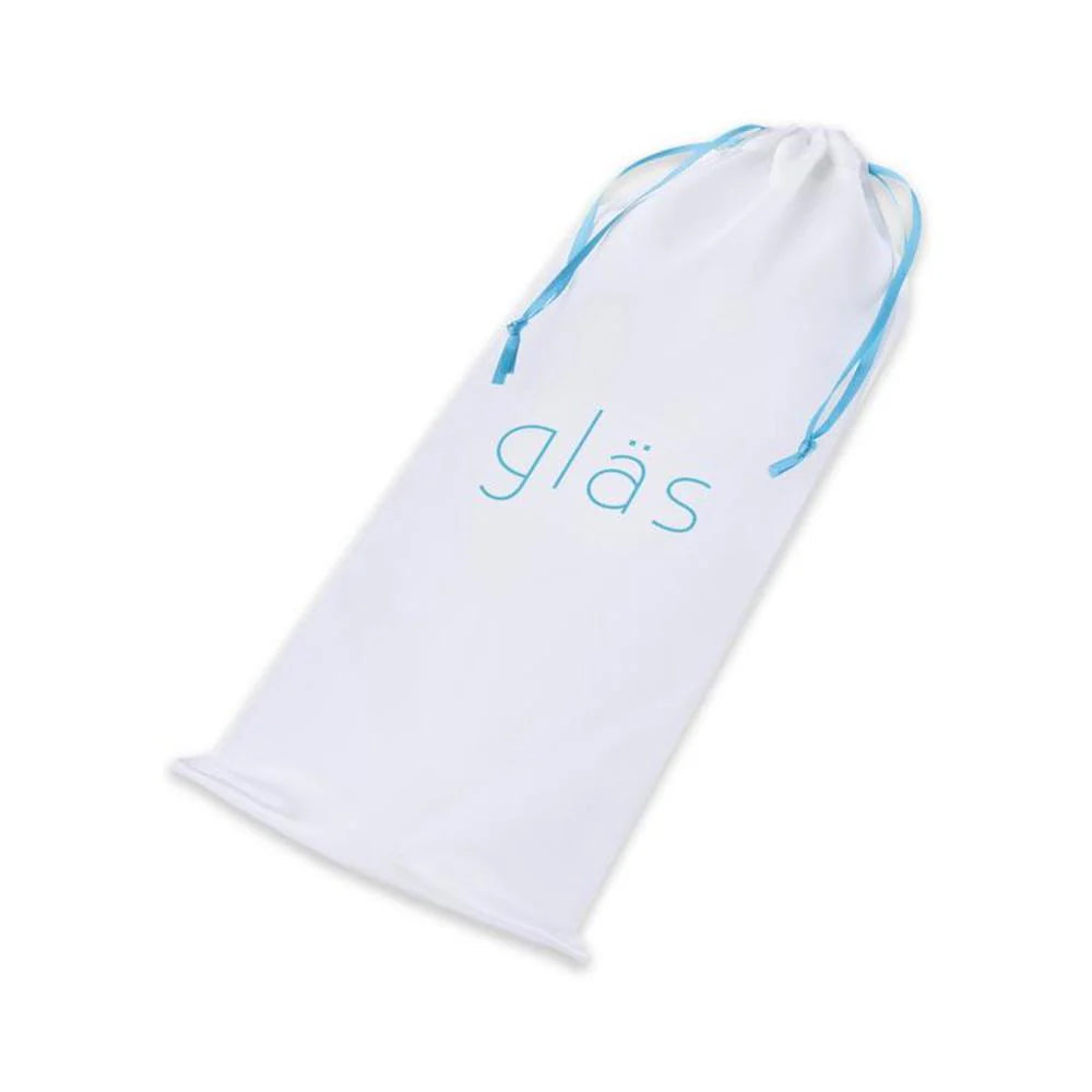 8"  Ribbed G-Spot Glass Dildo