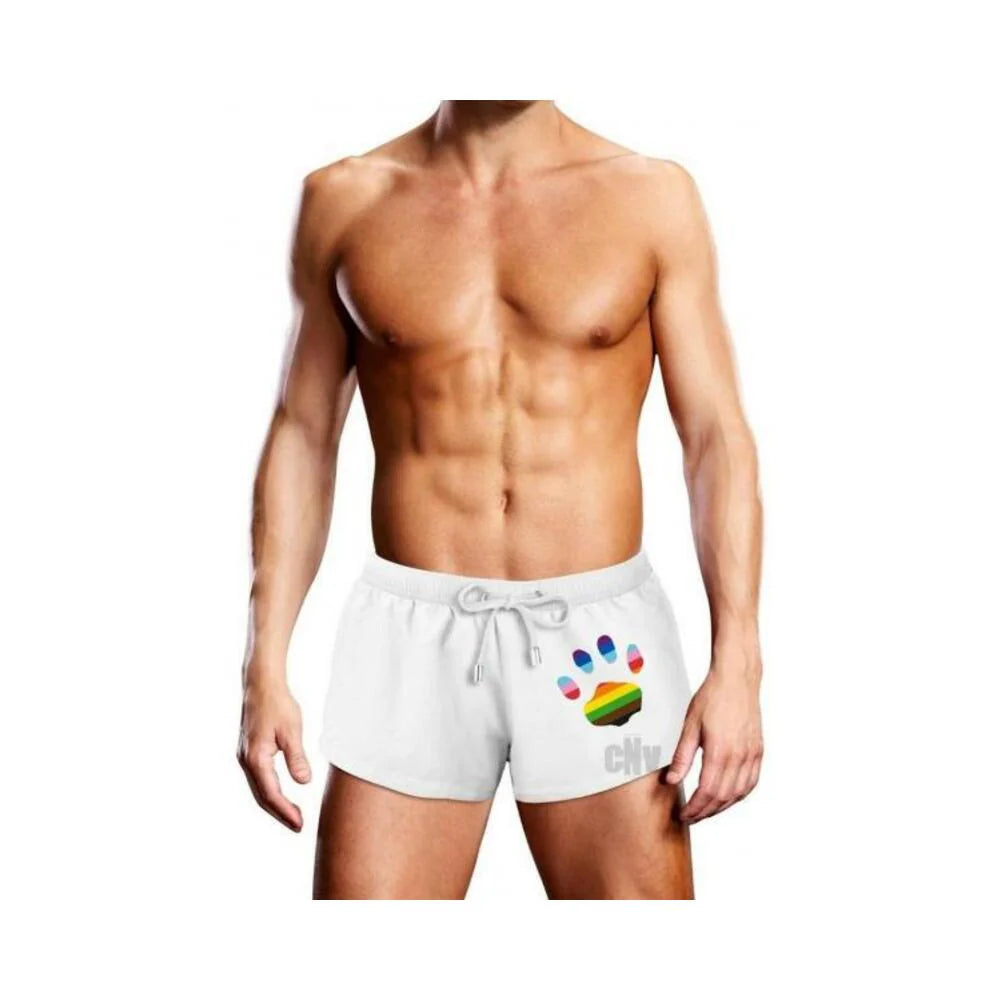 Prowler Swim Wht Oversize Paw Trunk Sm