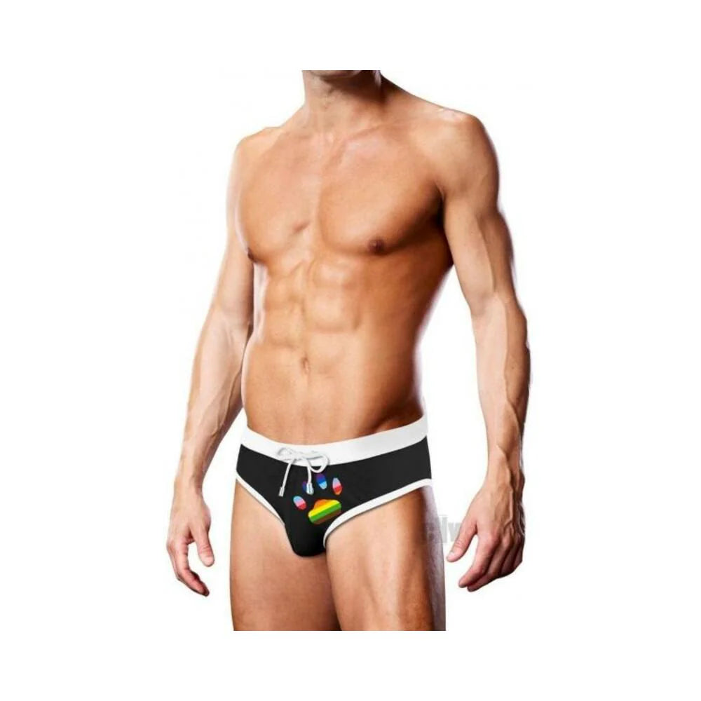 Prowler Swim Blk Oversize Paw Brief Xl