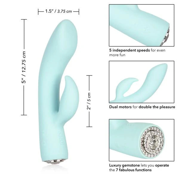 Pave Marilyn Green Rabbit Style Vibrator