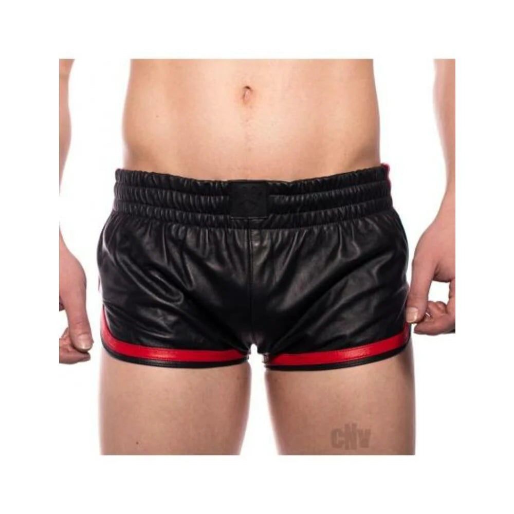 Prowler Red Leather Sport Shorts Red Xxl