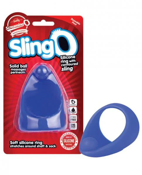 Screaming O SlingO Blue Cock Ring