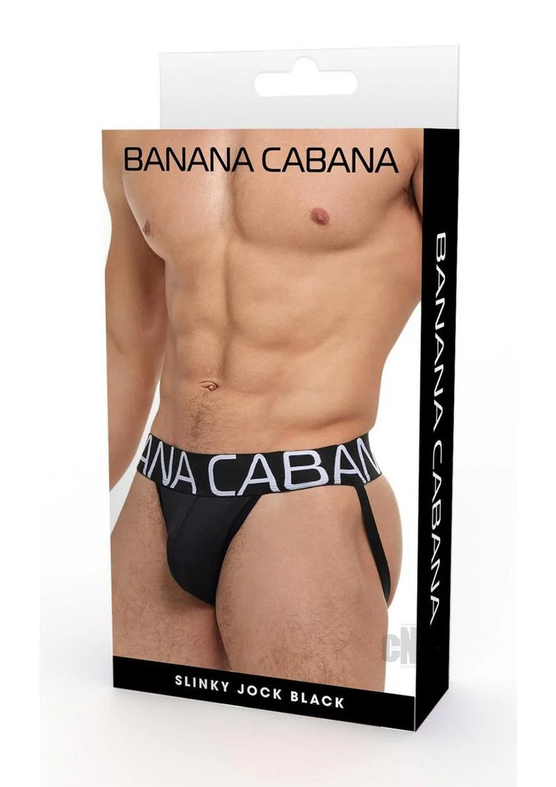 Banana Cabana Jock Md/lg Black