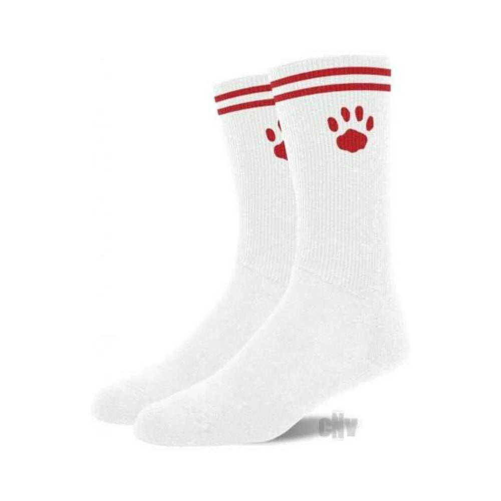 Prowler Red Crew Socks Wht/red