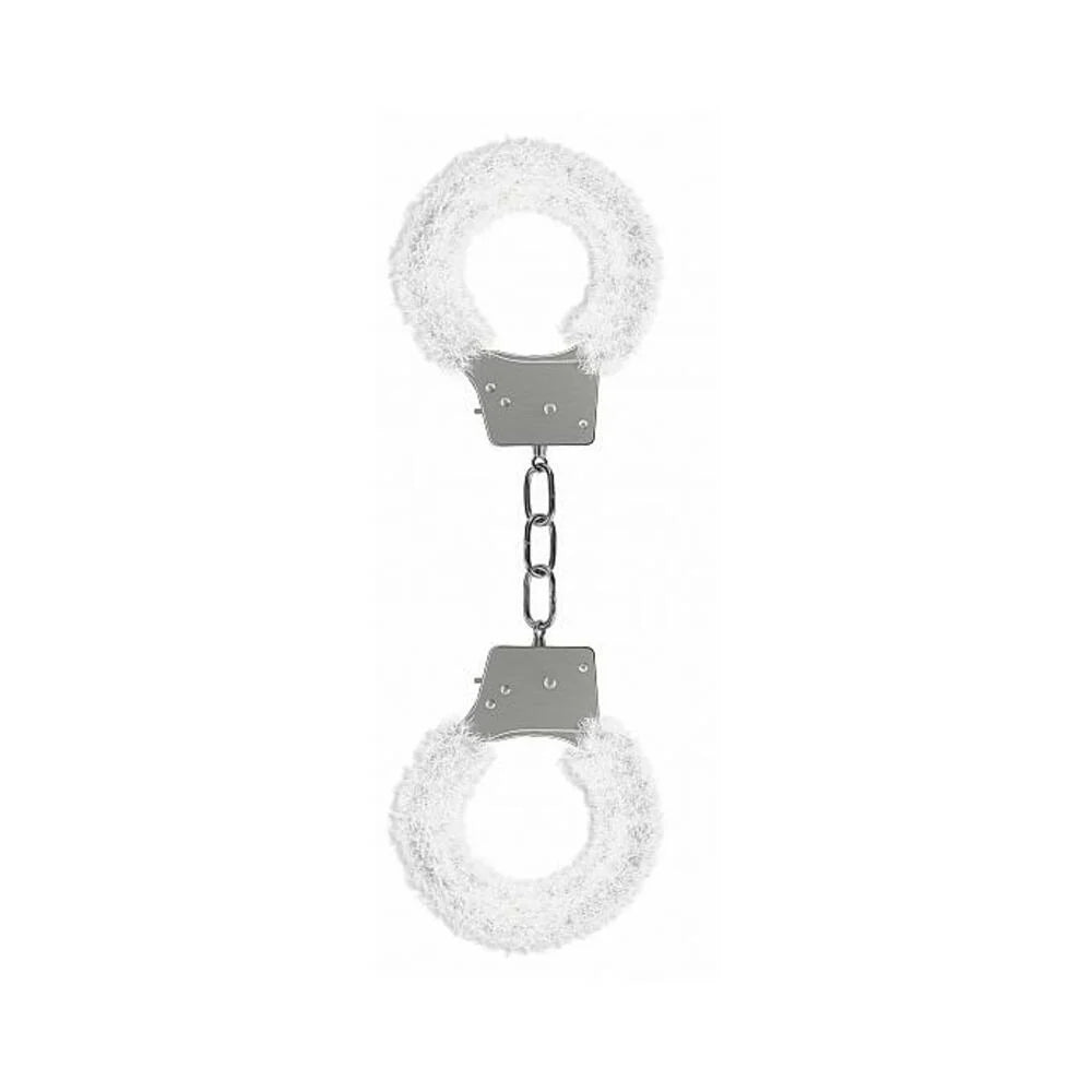 Ouch Beginners Handcuffs Furry White