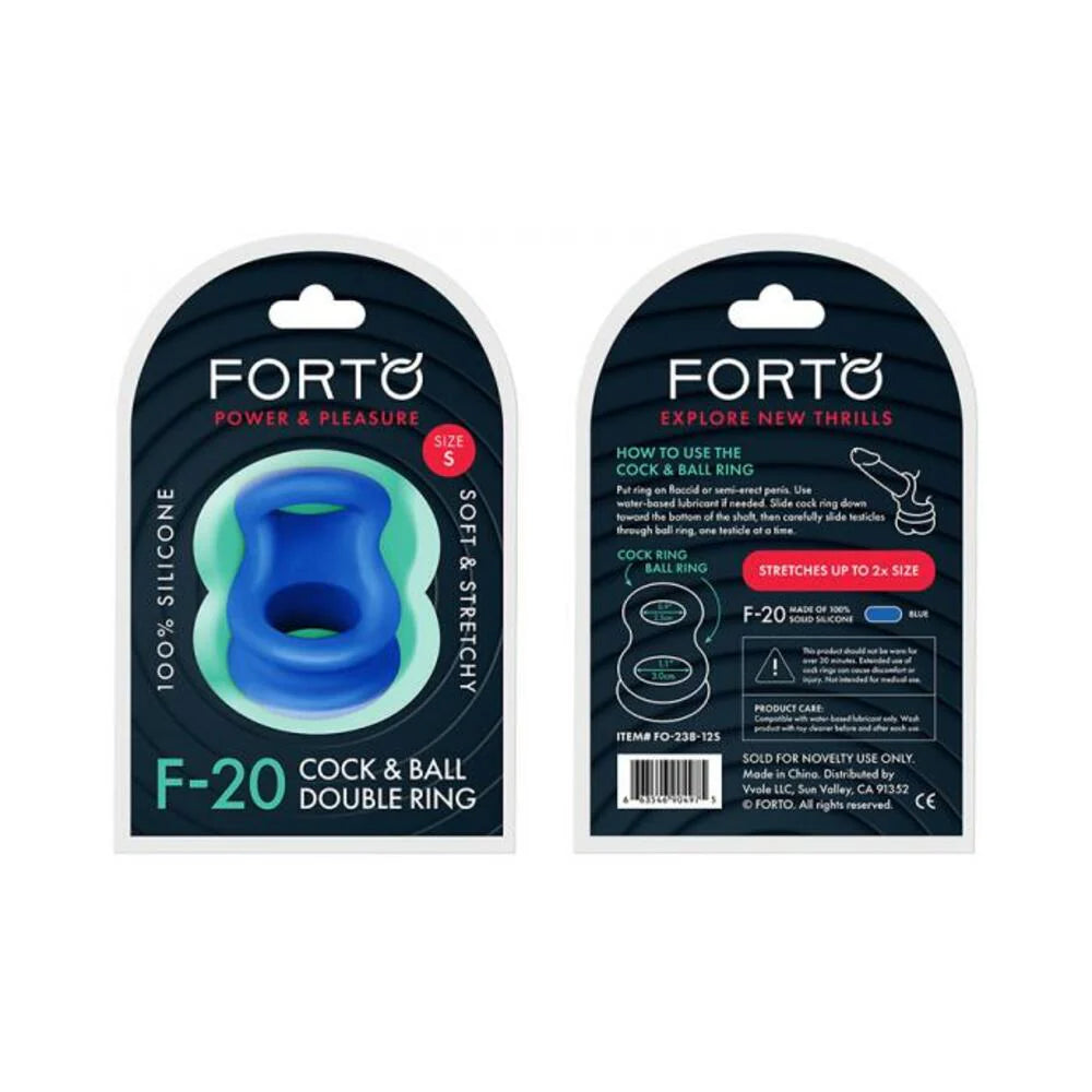 Forto F-20: Balls Stretcher Liquid Silicone 50/67 Blue