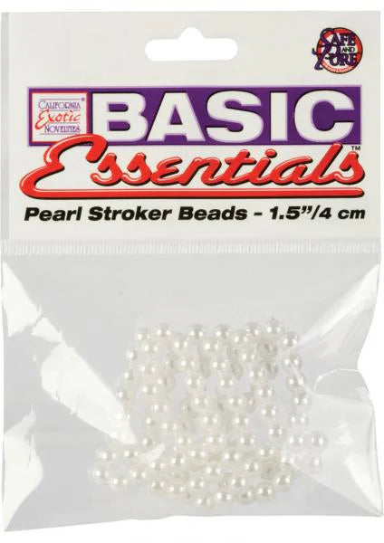 Peal Stroker Beads Small 1.5 Inch - White