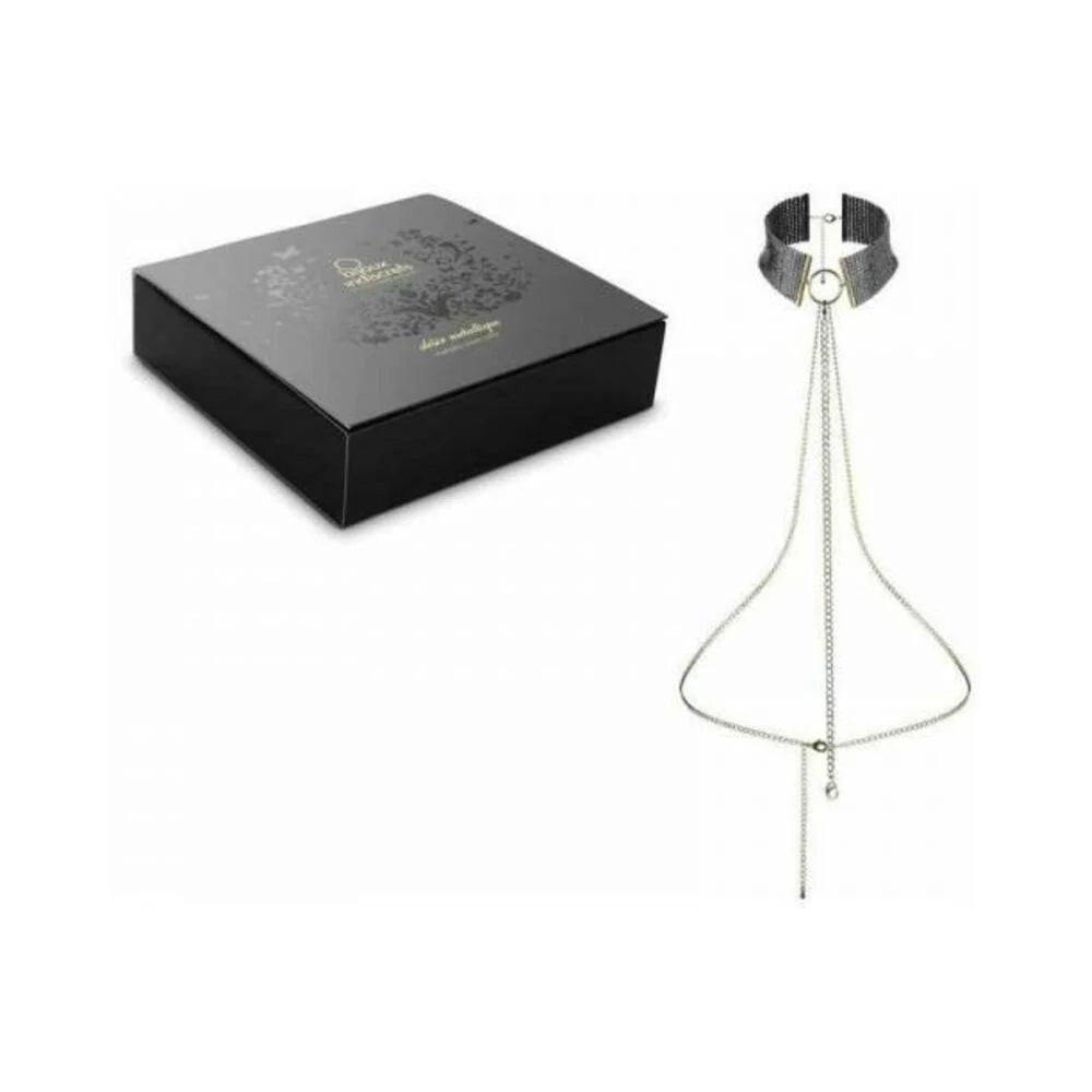 Bijoux Indiscrets Desir Metallique Mesh Collar Black