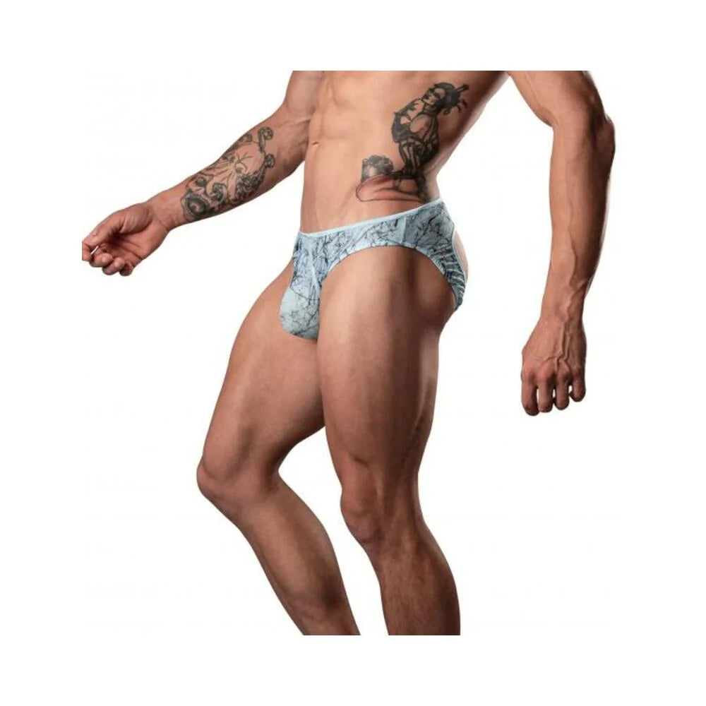 Marble Mesh Moonshine Jock Light Blue S/m