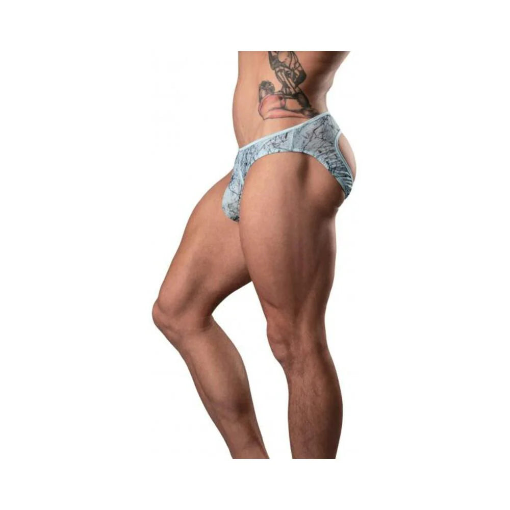 Marble Mesh Moonshine Jock Light Blue S/m