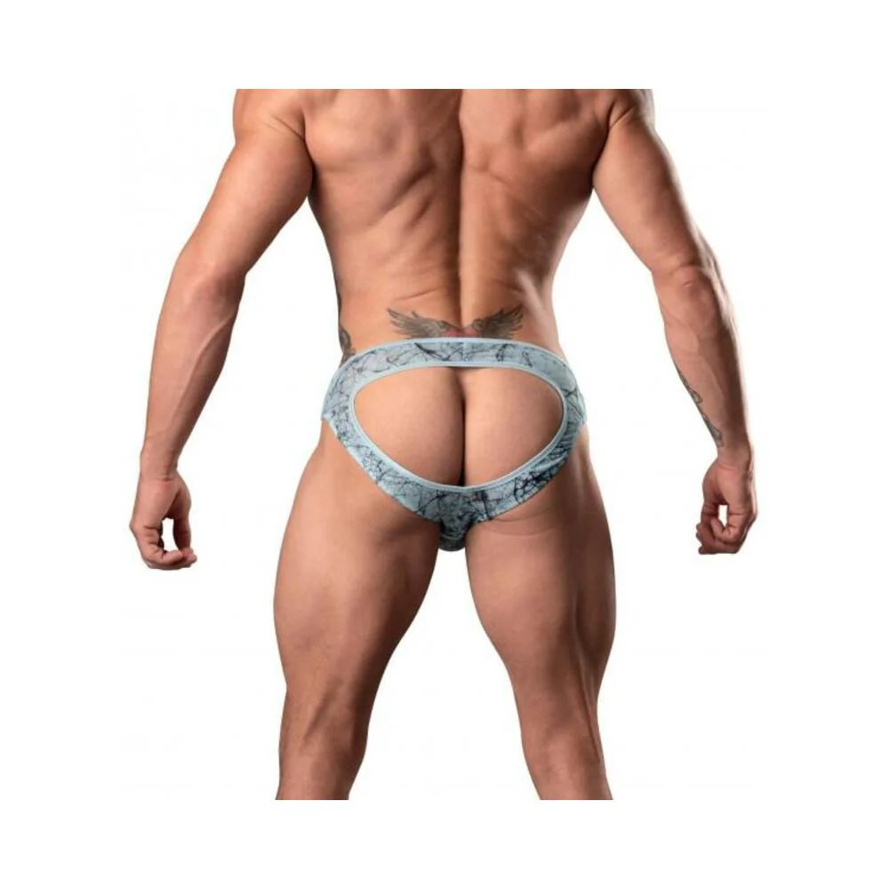 Marble Mesh Moonshine Jock Light Blue S/m
