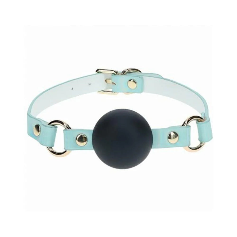 Ouch! Paris Collection Silicone Ball Gag Blue