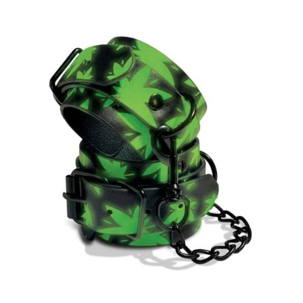 Stoner Vibes Chronic Collection Glow In The Dark Wrist Cuffs