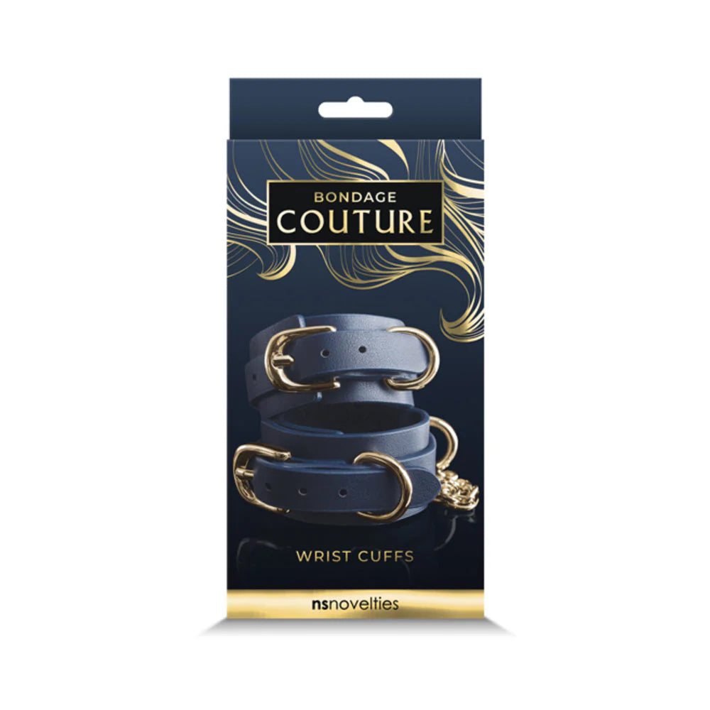 Bondage Couture Wrist Cuff Blue