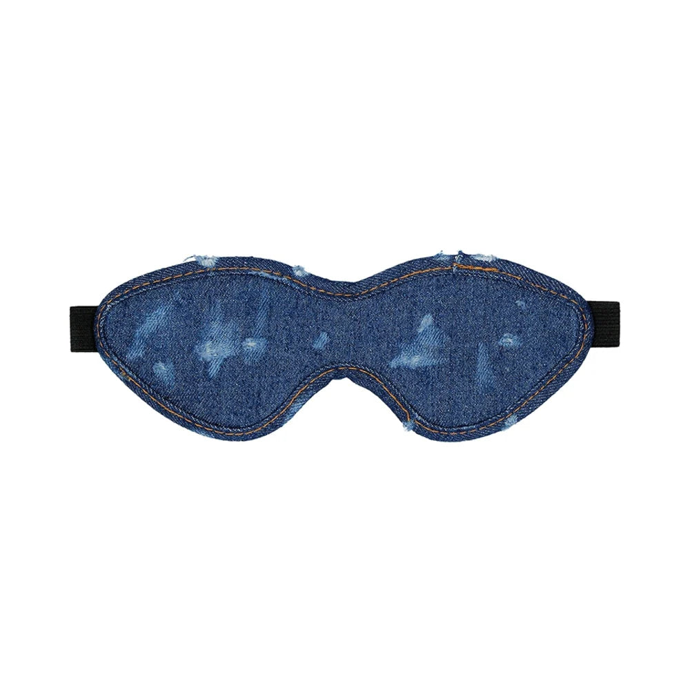 Ouch! Denim Eye Mask - Roughened Denim Style - Blue