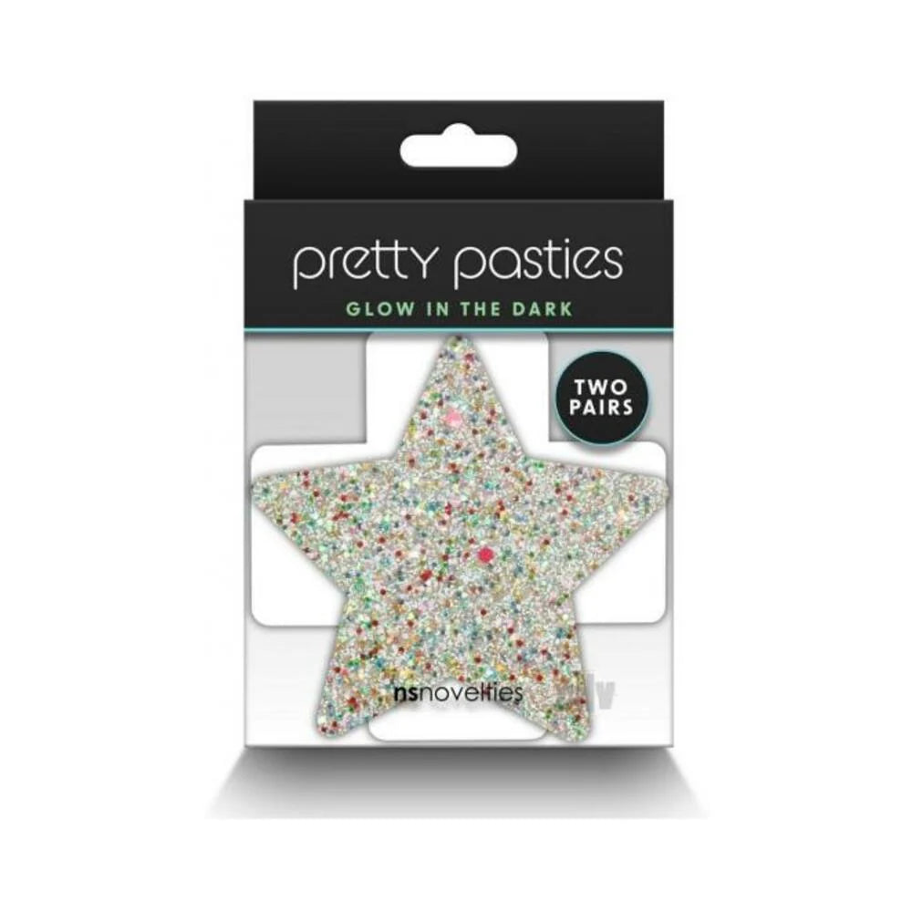 Pretty Pasties Star & Cross Glow 2 Pair