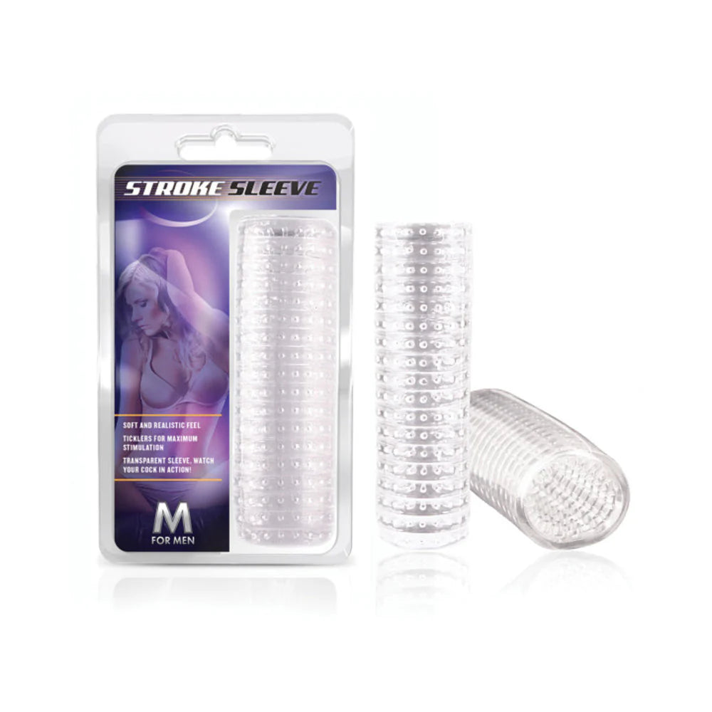 M for Men Stroke Sleeve Clear