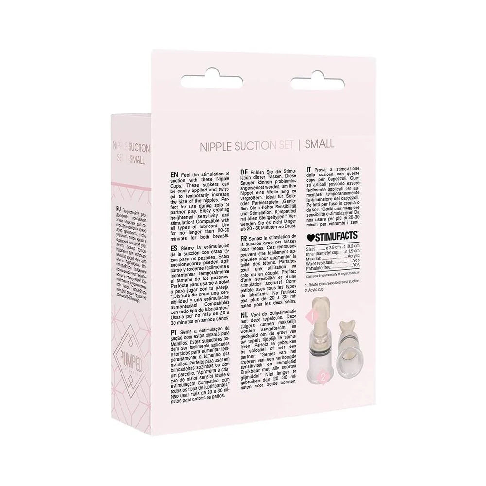 Pumped - Nipple Suction Set Small - Rose