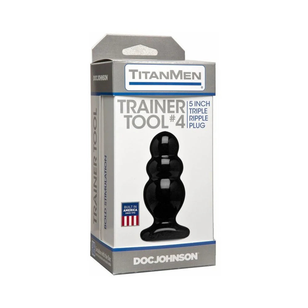Titanmen Trainer Tool 4 Black Butt Plug