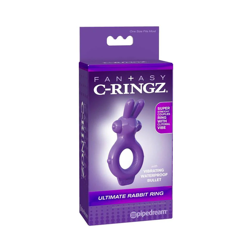 Fantasy C-Ringz Rabbit Ring Purple Vibrator