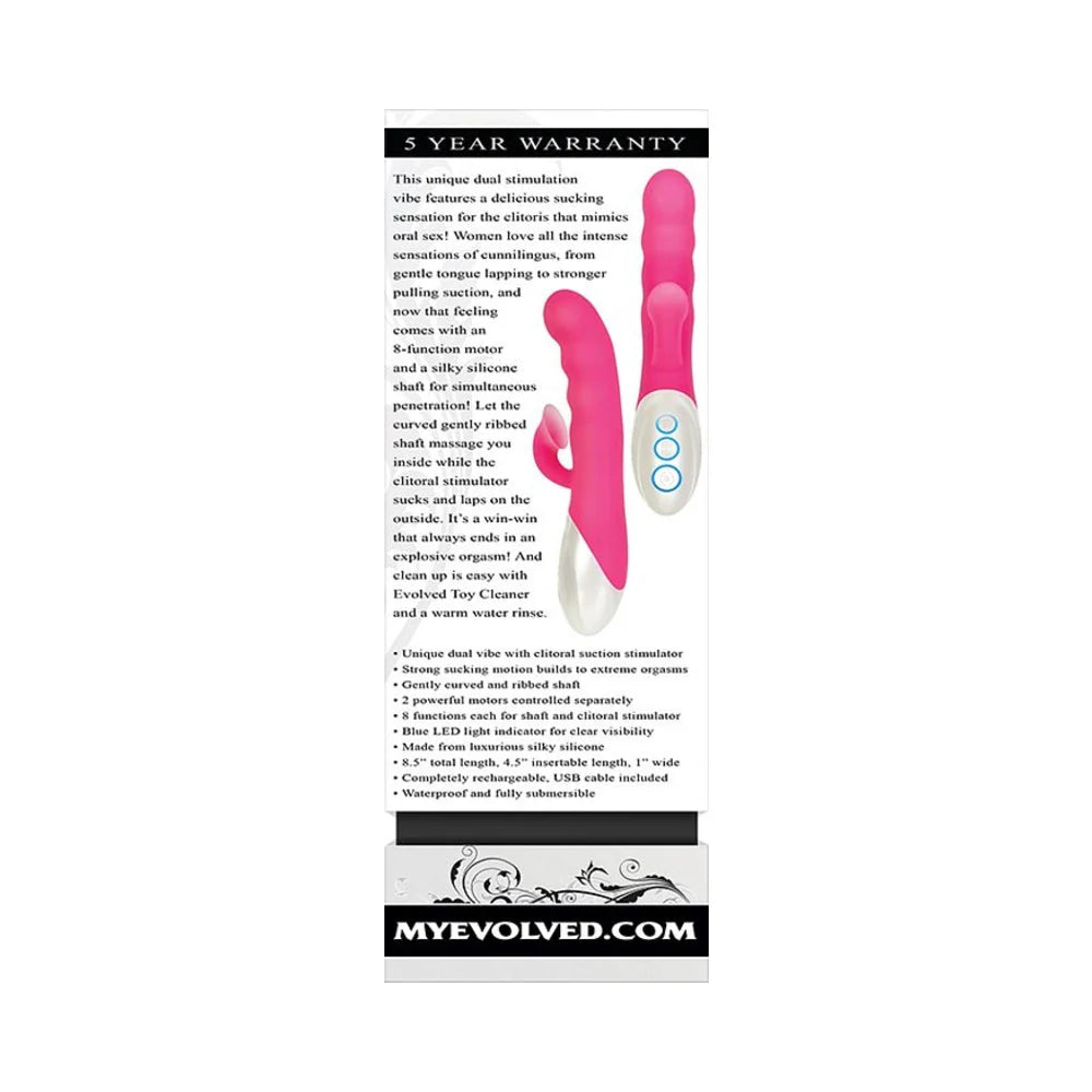 Evolved Instant-o With Clitoral Suction 8 Function Silicone Rechageable Waterproof