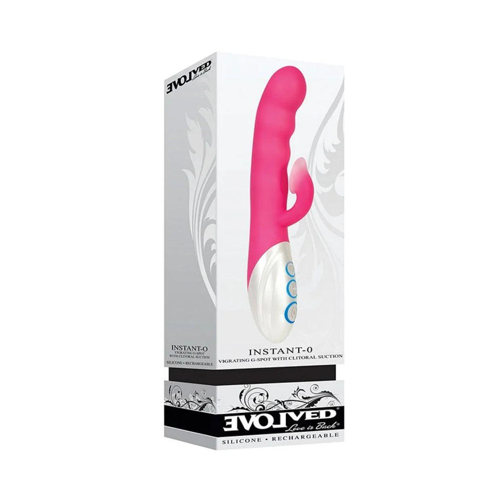 Evolved Instant-o With Clitoral Suction 8 Function Silicone Rechageable Waterproof