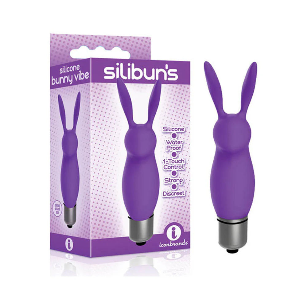 The 9's Silicone Bunny Bullet Purple