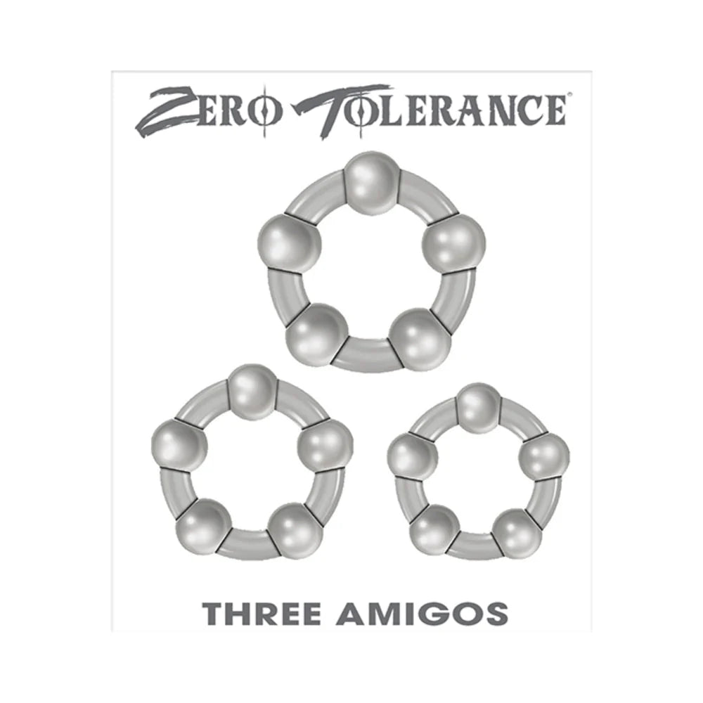 ZT Three Amigos Cock Ring Set Of 3