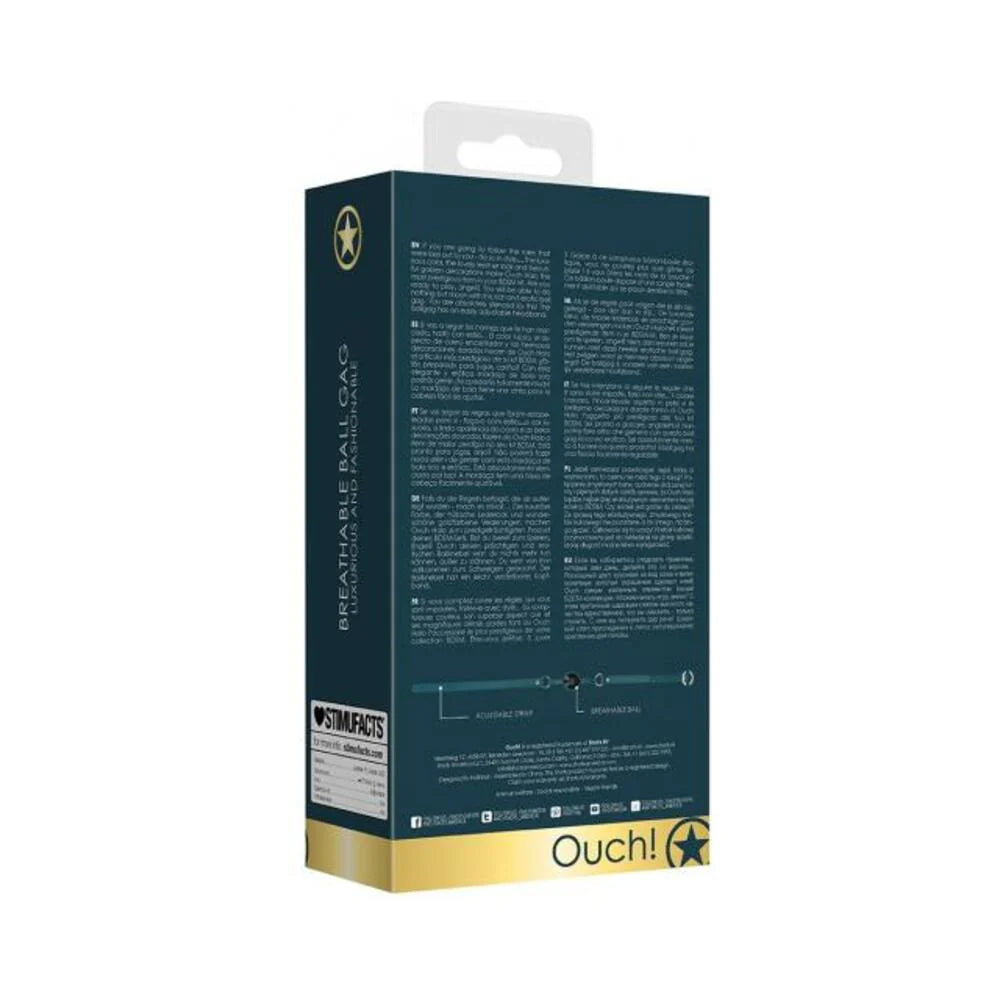 Ouch Halo Breathable Ball Gag Green