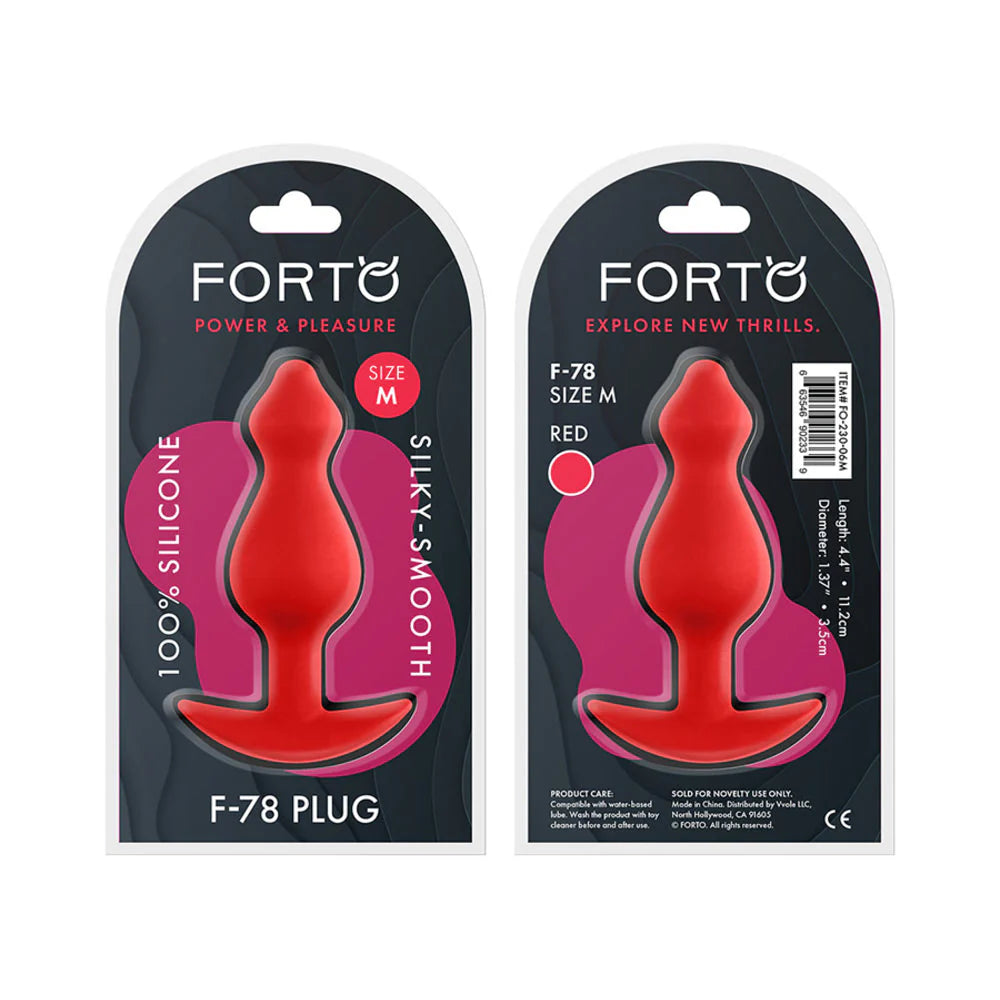 Forto F-78: Pointee 100% Silicone Plug Medium