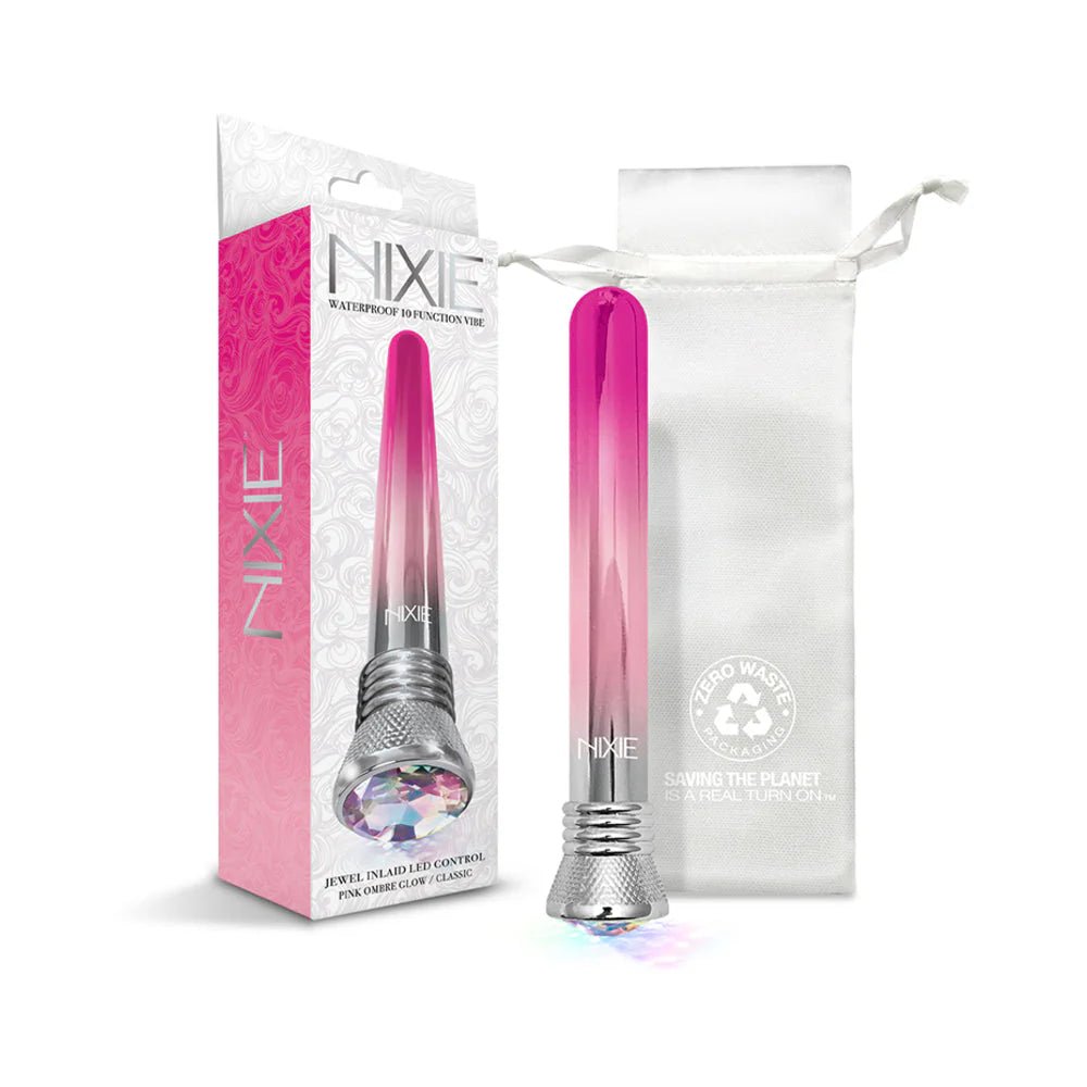 Nixie 10-function Waterproof Classic Vibe - Pink Ombre Glow