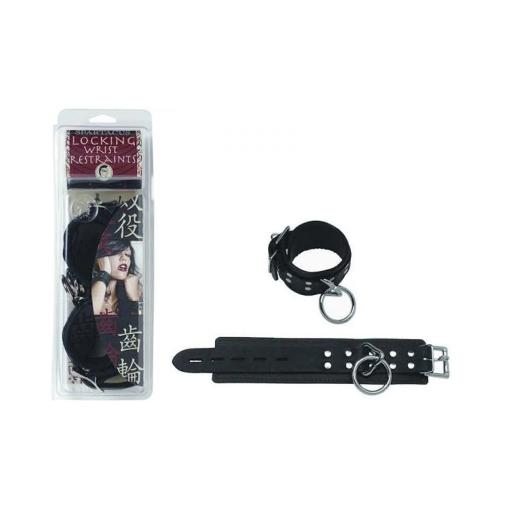 Wrist Restraints Black Faux Fur