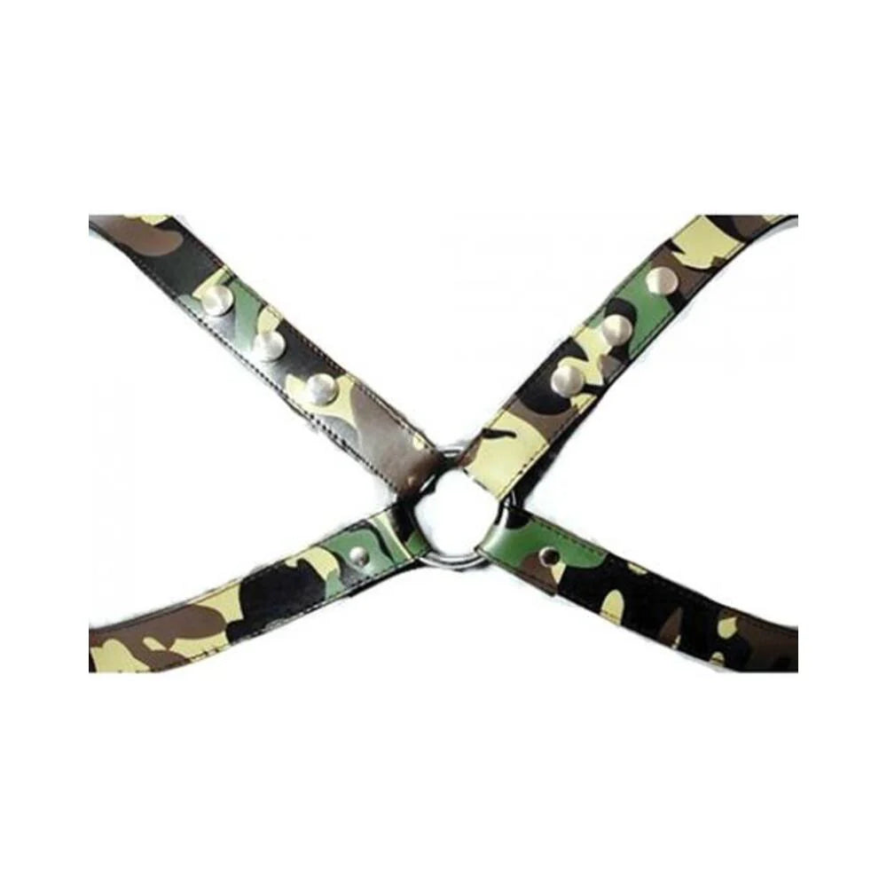 Sensual Sin Leather X Harness Camo S/M
