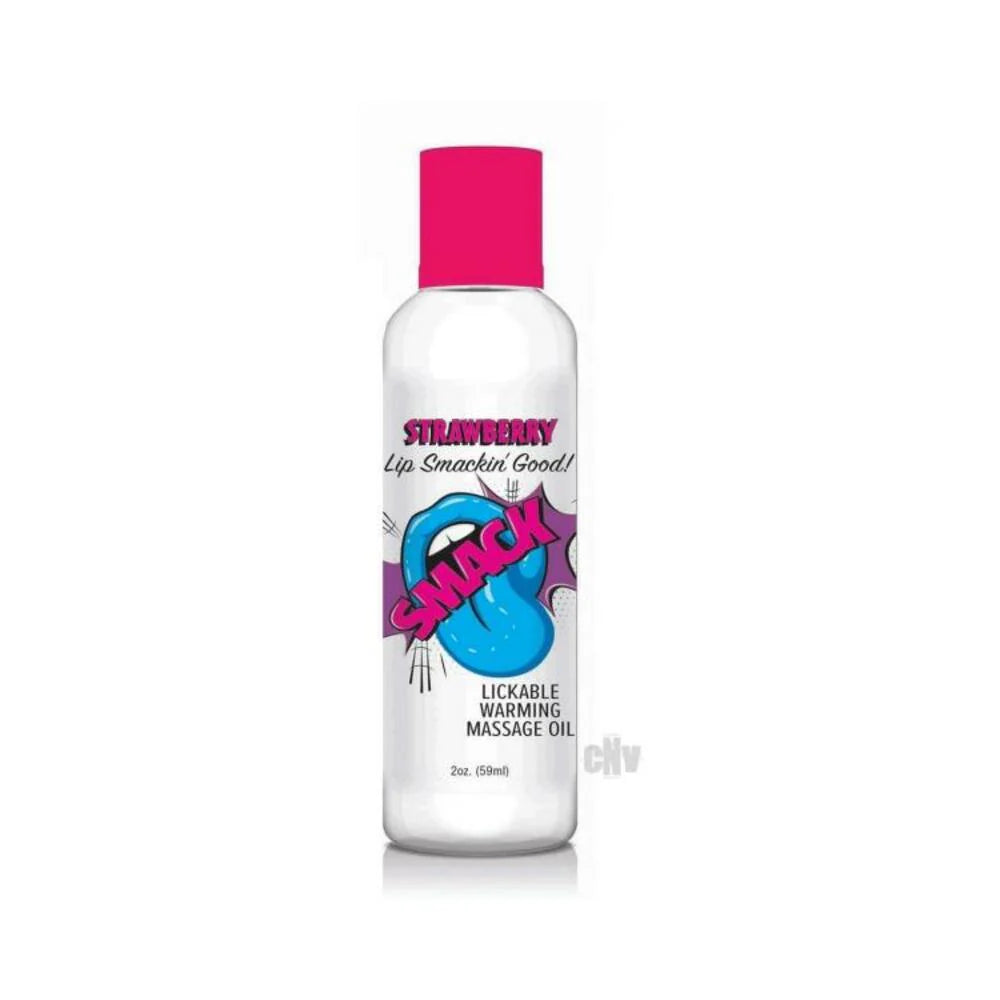 Smack Massage Oil Strawberry 2oz