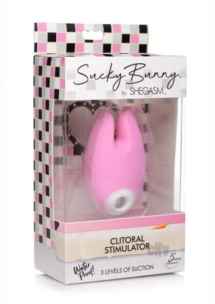 Sucky Bunny Silicone Clitoral  Stimulator - Pink