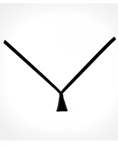 Adore Between The Cheats Wetlook Panty Black O/S