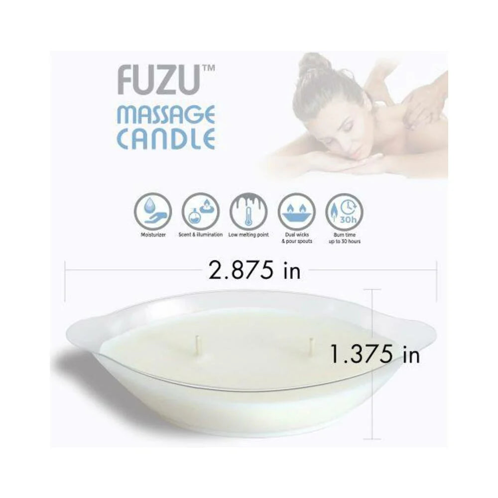 Fuzu Massage Candle Freshly Unscented 4 Oz