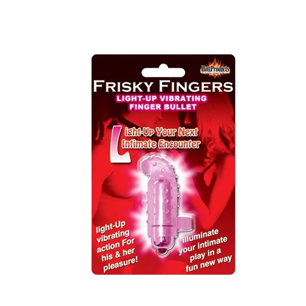 Frisky Finger Light Up Finger Massager - Pink