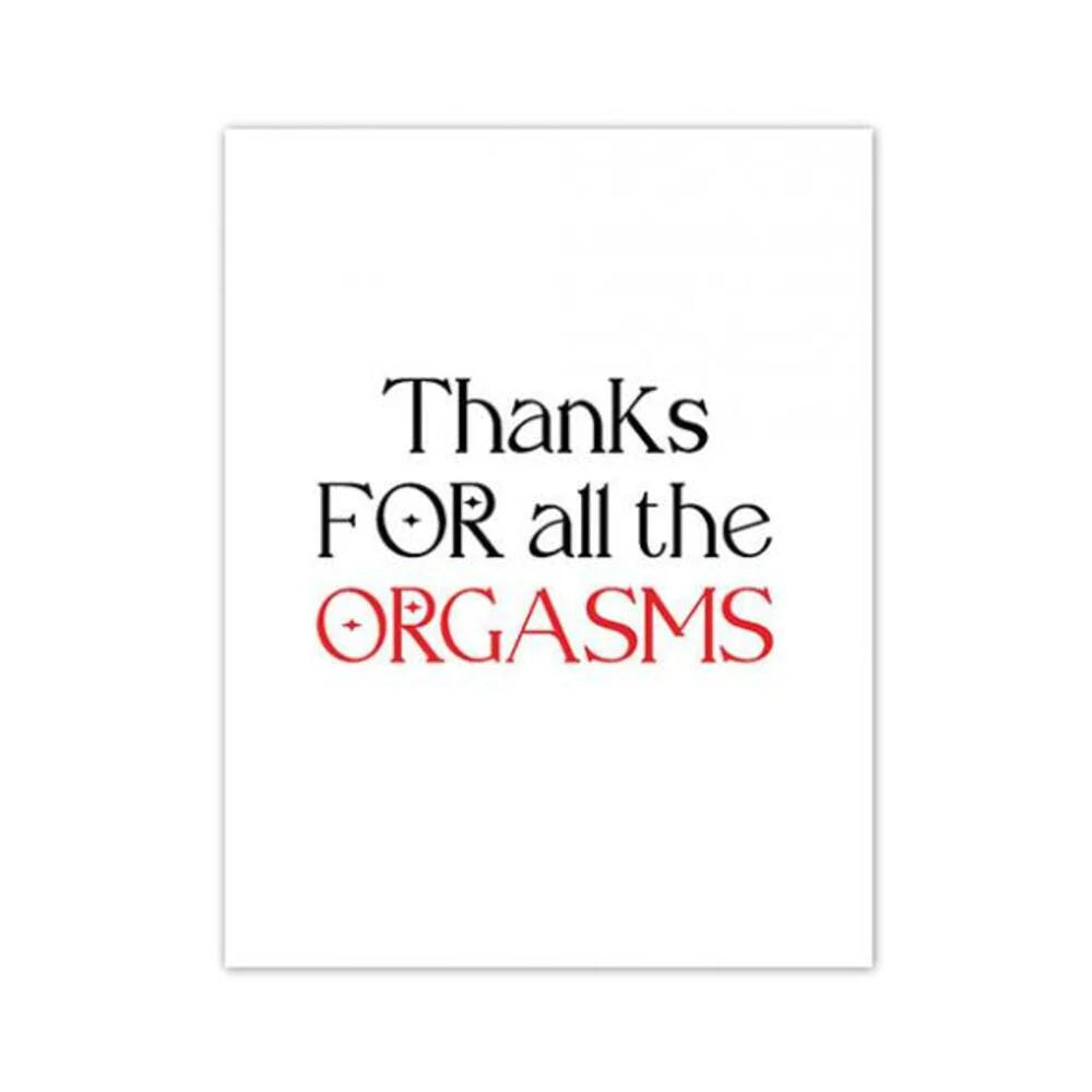 Orgasmic Greeting Card