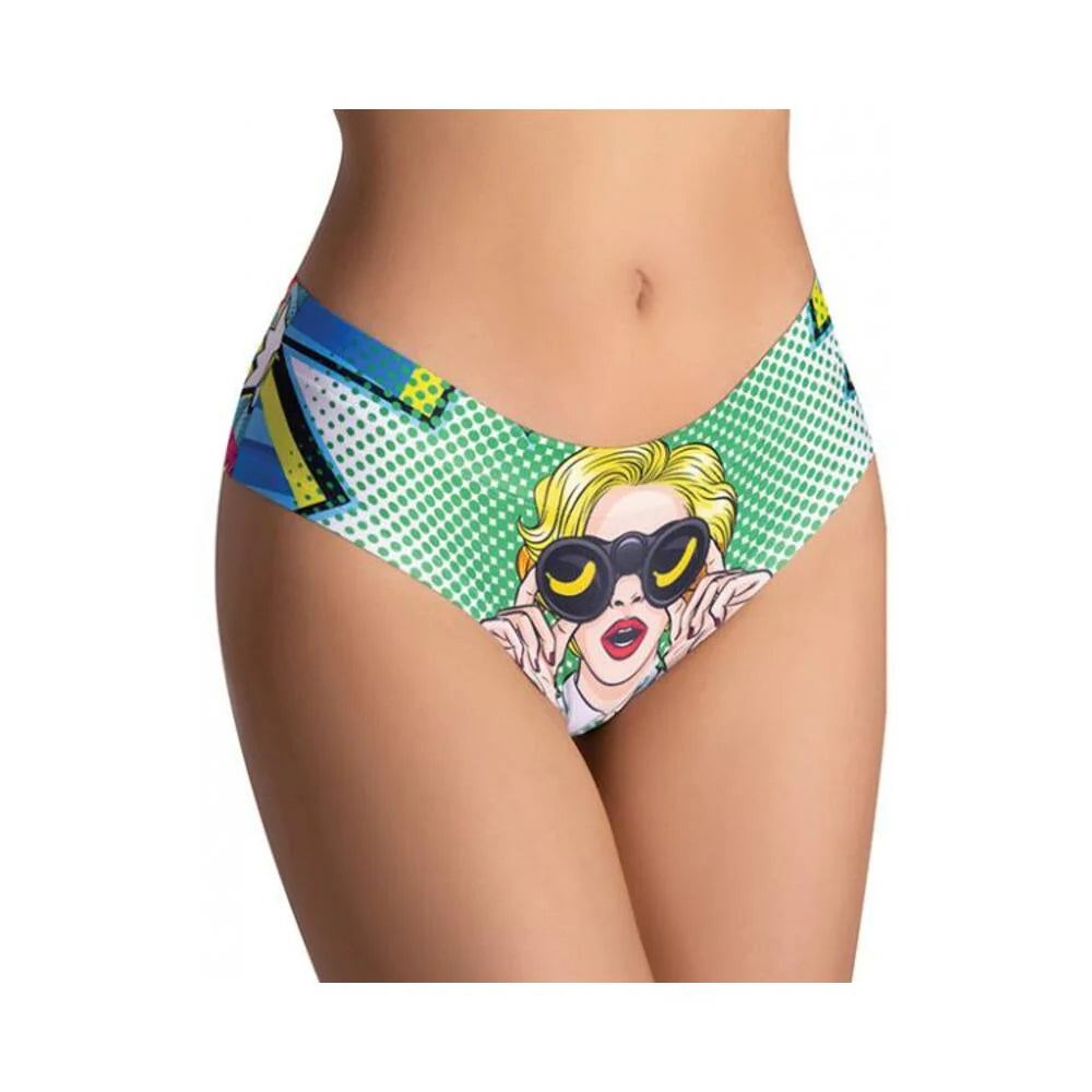 =mememe Comics Curious Girl Printed Slip Sm