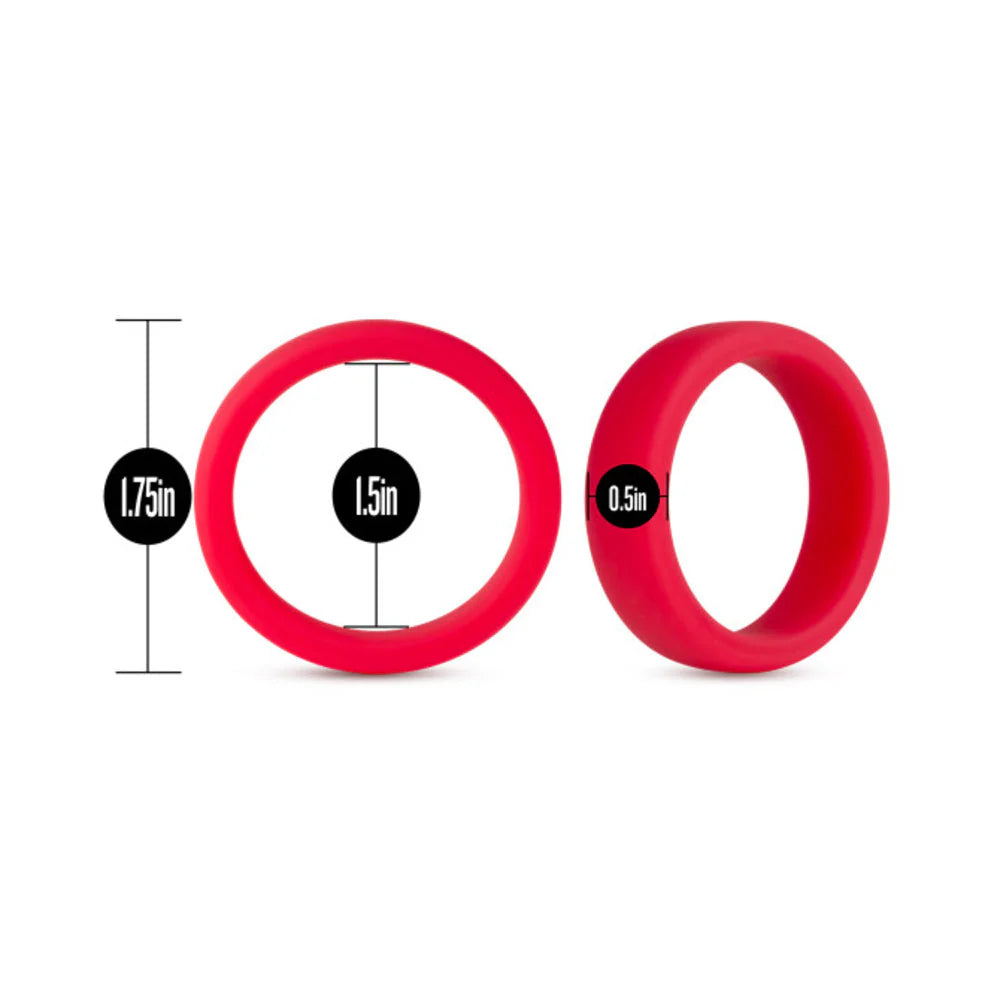 Performance - Silicone Go Pro Cock Ring - Red