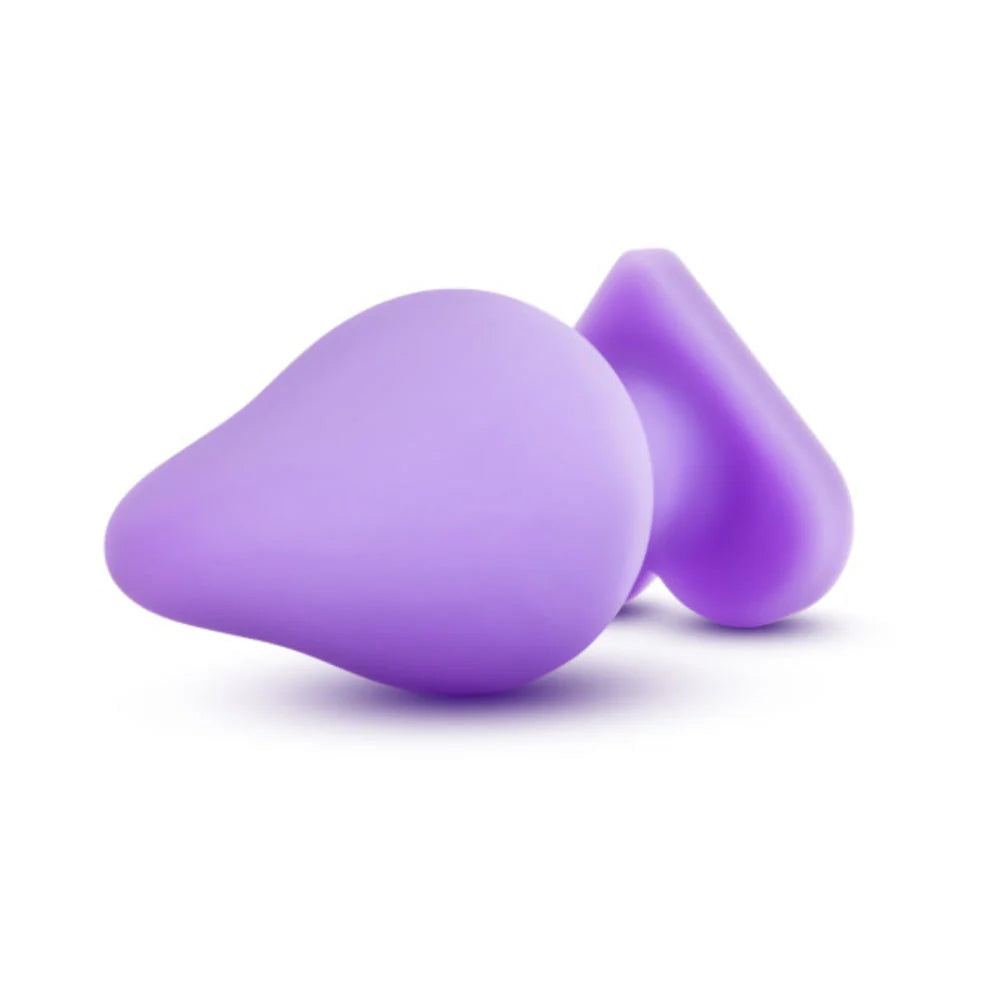 Naughtier Candy Heart Purple Butt Plug